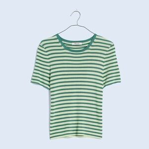 Madewell micro rib sweater tee size S